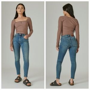 Lucky Brand Bridgette Skinny Jeans, Size 00